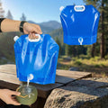 Kraptick Collapsible Water Container With LeakProof Spigot, Foldable Water Storage Jug, Portable Water Dispenser Bag For Campin