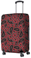 Nasher Miles Polyester 55 (20 Inch) Small Protective Luggage Cover  Maroon Paisley Design