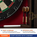 Rally And Roar Dartboard Cabinet, Brown