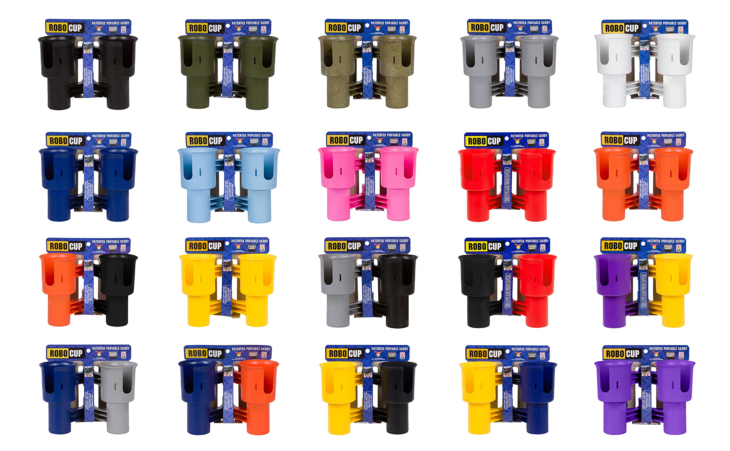 Robocup, (Red), Best Cup Holder For Drinks, Fishing Rod/Pole, Boat, Beach Chair, Golf Cart, Wheelchair, Walker, Drum Sticks, Mic