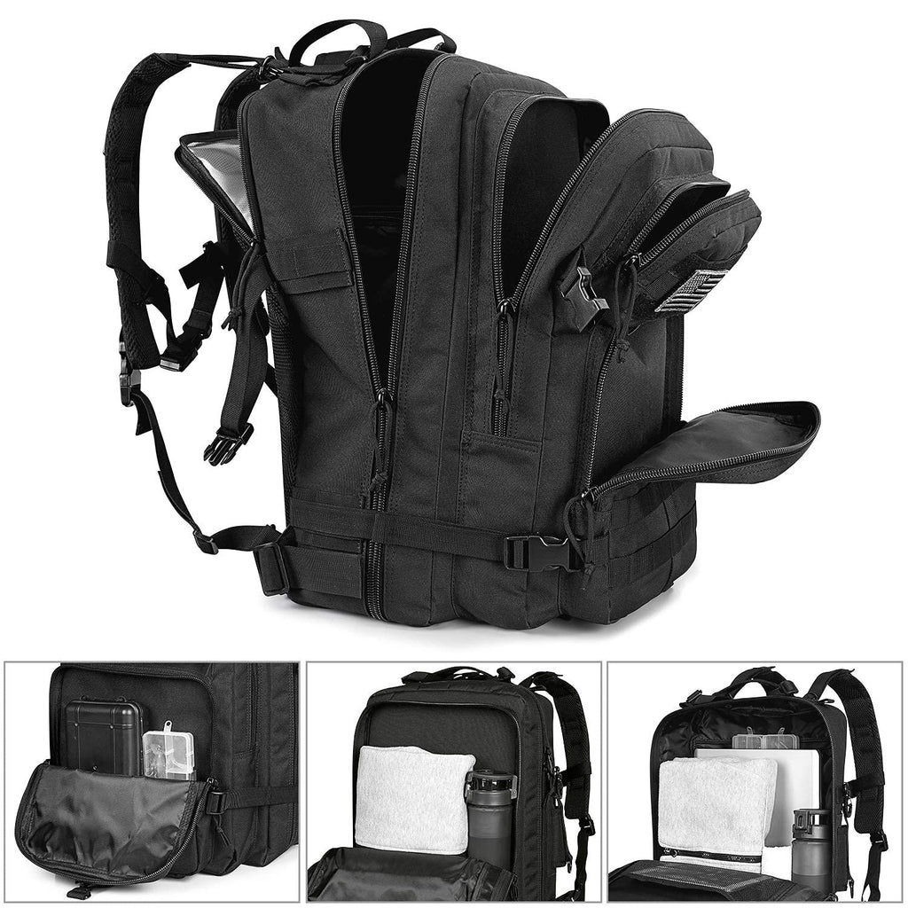 G4Free 50L Tactical Backpack 3 Day Assault Pack Outdoor Bug Out Bag Military Style For Trekking Camping Fishing Hiking