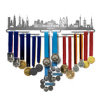 Allied Medal Hangers - World Marathon Majors Sydney (Cityscape) (24'' Wide With 8 Hang Bars) - Medal Hanger Holder Display Rack