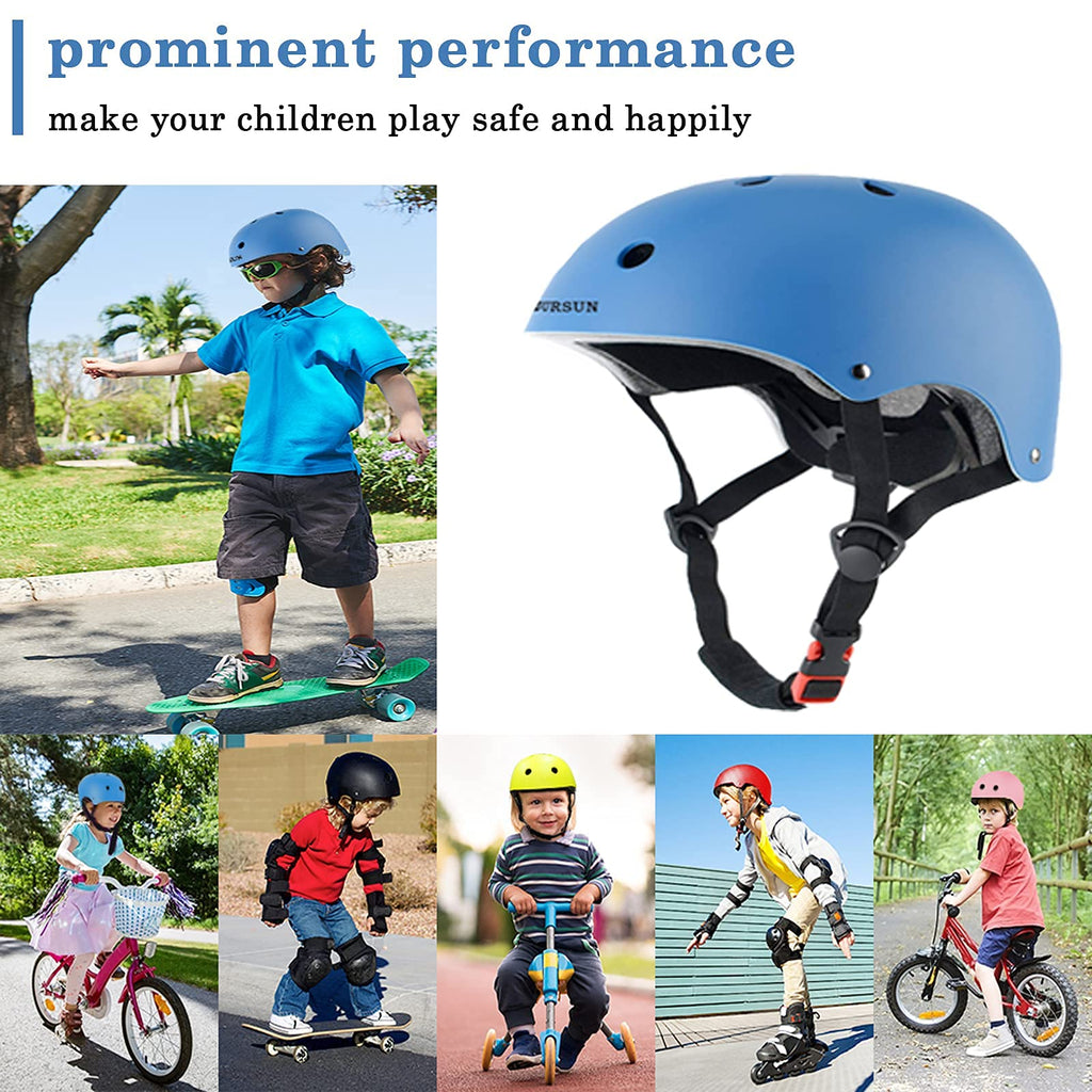 Bursun Kids Bike Helmet Ventilation & Adjustable Toddler Helmet For Ages 2-3-5-8 Kids Boys Girls Multi-Sport Helmet For Bicycle