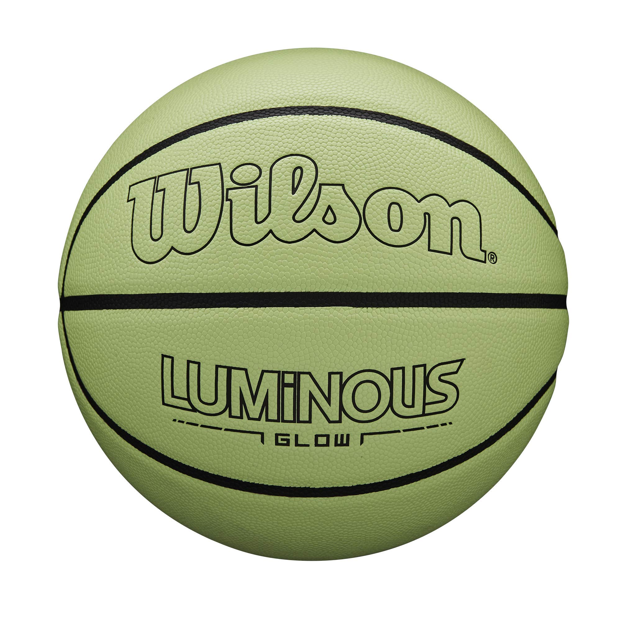 Wilson Luminous Glow Basketball - Size 7 - 29.5'', Green