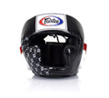 Fairtex Muay Thai & Boxing Headgear | Protective Sparring Head Guard with Adjustable Straps, Multi-Layer Padding, Enhanced Visio
