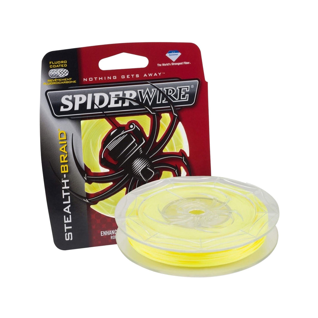 Spiderwire Stealth Superline, Hi-Vis Yellow, 100Lb | 45.3Kg, 500Yd | 457M Braided Fishing Line, Suitable For Freshwater And Salt