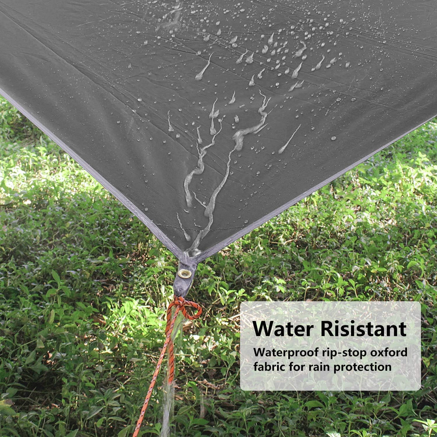 Unigear Tarp Rain Fly Tarp Waterproof Tent Cover Hiking Shelter Foldable Lightweight Waterproof For Camping And Protection Again