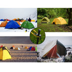 Ium? 10-Pack Tent Stakes, Black / 11.8Inch Heavy Duty Camping Stakes With Oxford Fabric Pouch, Unbreakable And Inflexible Steel