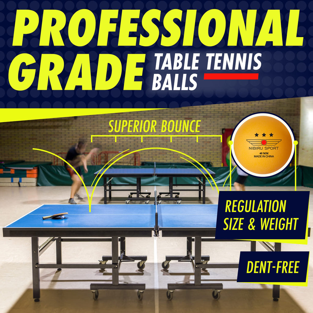 Nibiru Sport Ping Pong Paddles Set - Professional Table Tennis Rackets And Balls, Retractable Net With Posts And Storage Case -