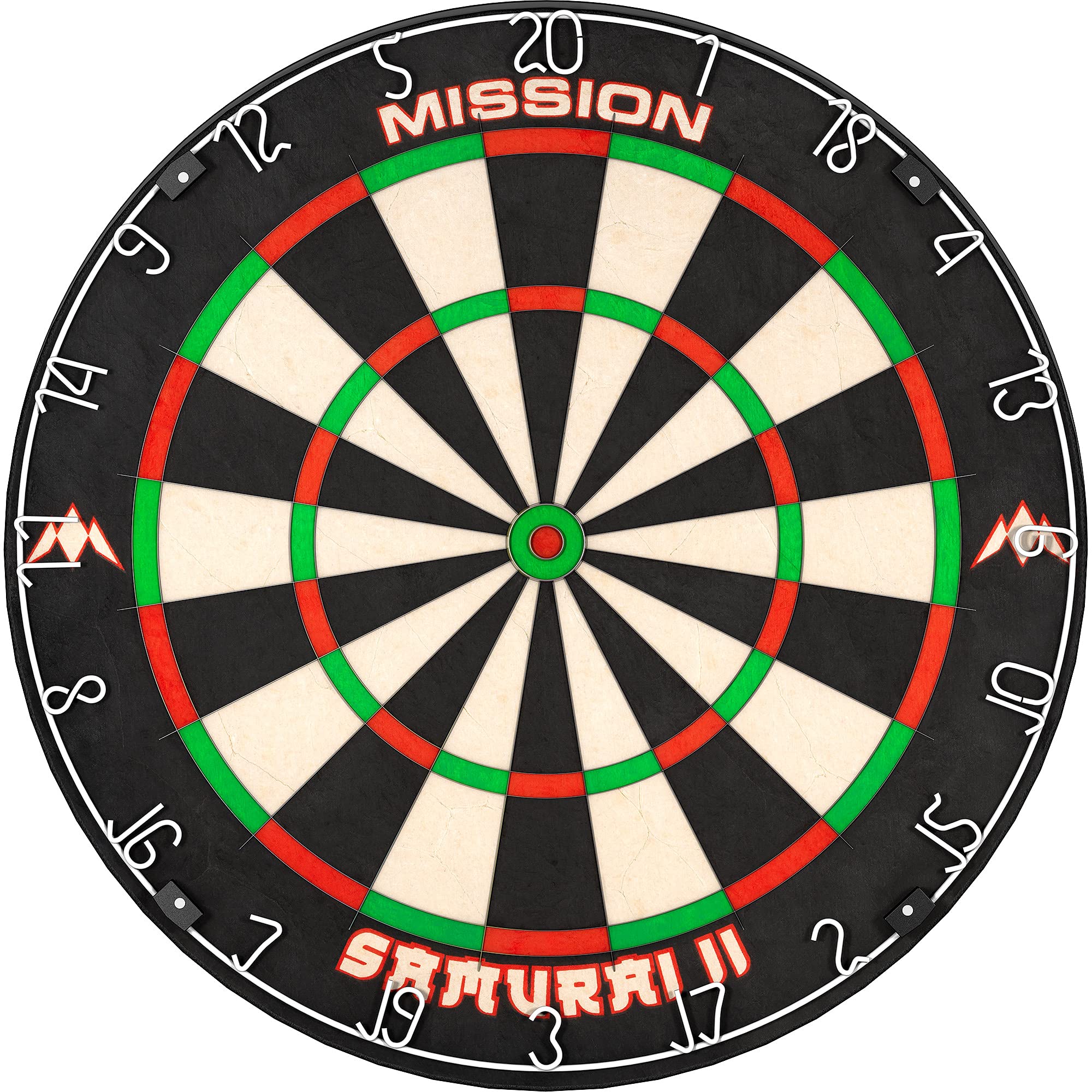 Mission Darts Db023 Samurai Ii  Professional Competition Standard Dartboard With Ultra Thin Wire Construction And Non Fade Colou