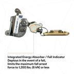 3M Dbi-Sala 6160030 Lad-Saf Sleeve With Carabiner, Cam And Inertial Locking Fits 3/8'''' And 5/16'''' Diameter, Silver
