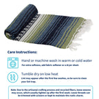 La Montana Mexican Blankets And Throws, 10 Pack, 74X50 - Made In Mexico, Lightweight Yoga Blanket For Schools, Studios, Outdoors