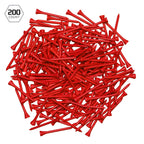 Izzo Golf Wood Golf Tees, 1.75 Inch, Red (Pack Of 200)