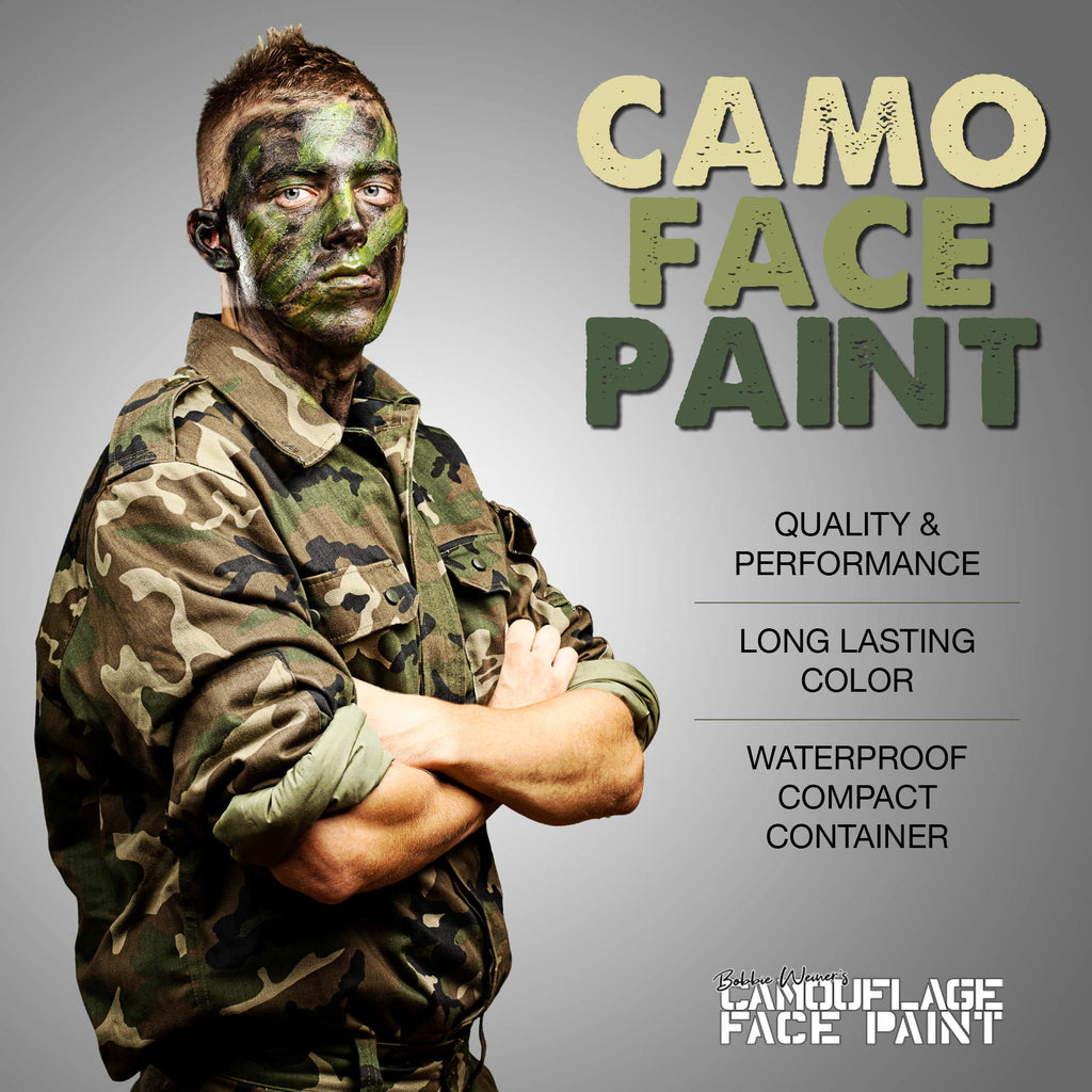 Bobbie Weiner 5 Color Face Paint Kit, Camouflage