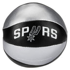 Franklin Sports Nba San Antonio Spurs Toy Basketballs - 2 Pack Of Kids Soft Mini Basketballs For Over The Door + Indoor Hoops -
