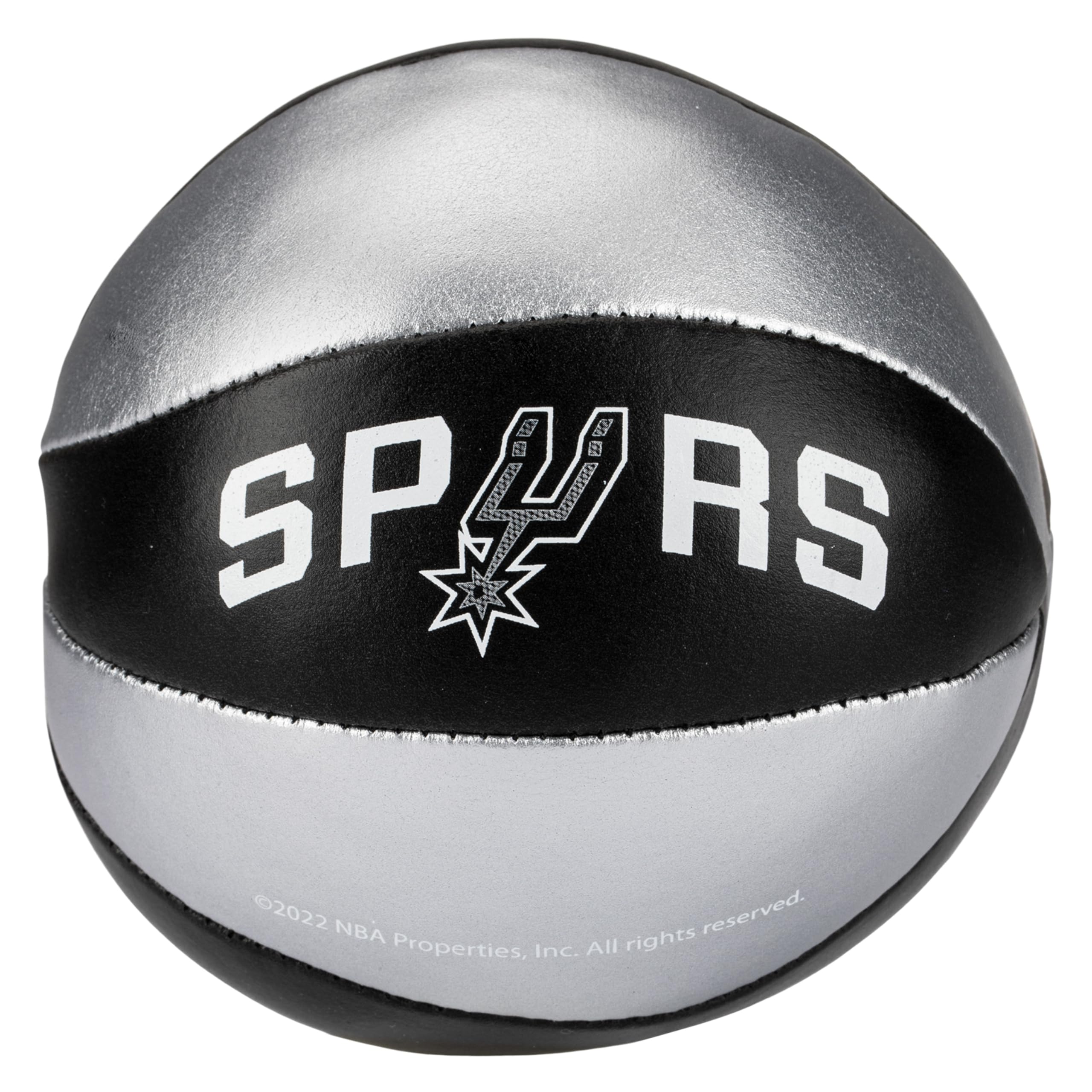 Franklin Sports Nba San Antonio Spurs Toy Basketballs - 2 Pack Of Kids Soft Mini Basketballs For Over The Door + Indoor Hoops -