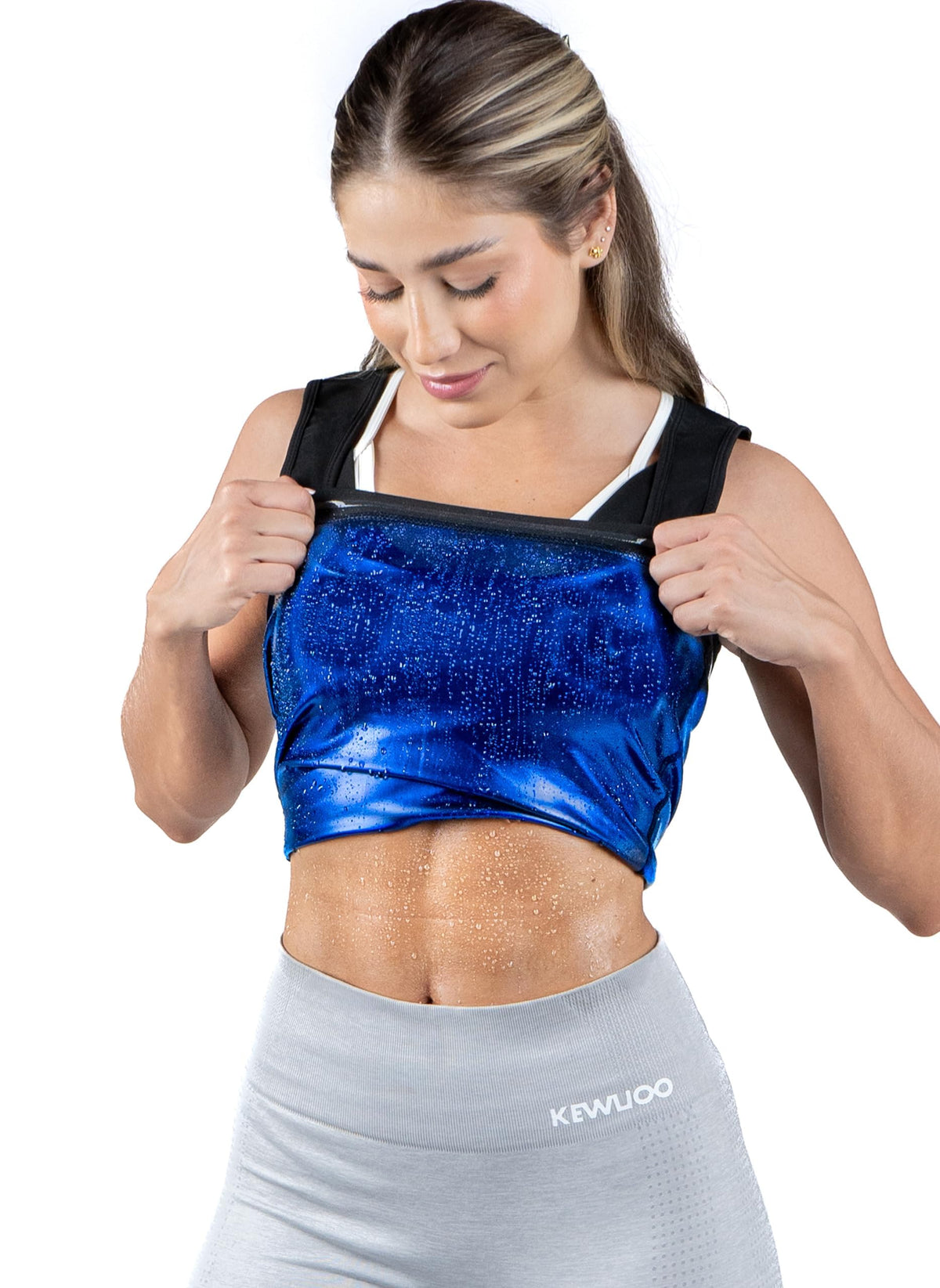 Kewlioo WomenS Heat Trapping Pullover Sweat Enhancing Vest (Black, S/M)