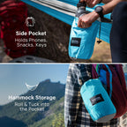 Kootek Camping Hammock Single Portable Hammocks Camping Accessories For Outdoor, Indoor, Backpacking, Travel, Beach, Backyard, P