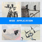 Kemimoto Double Tool Holder For Atv, Tool Mount For Atv, Bow Rack Tool Grips With Rubber Straps Compatible With Hunting Bike Mob