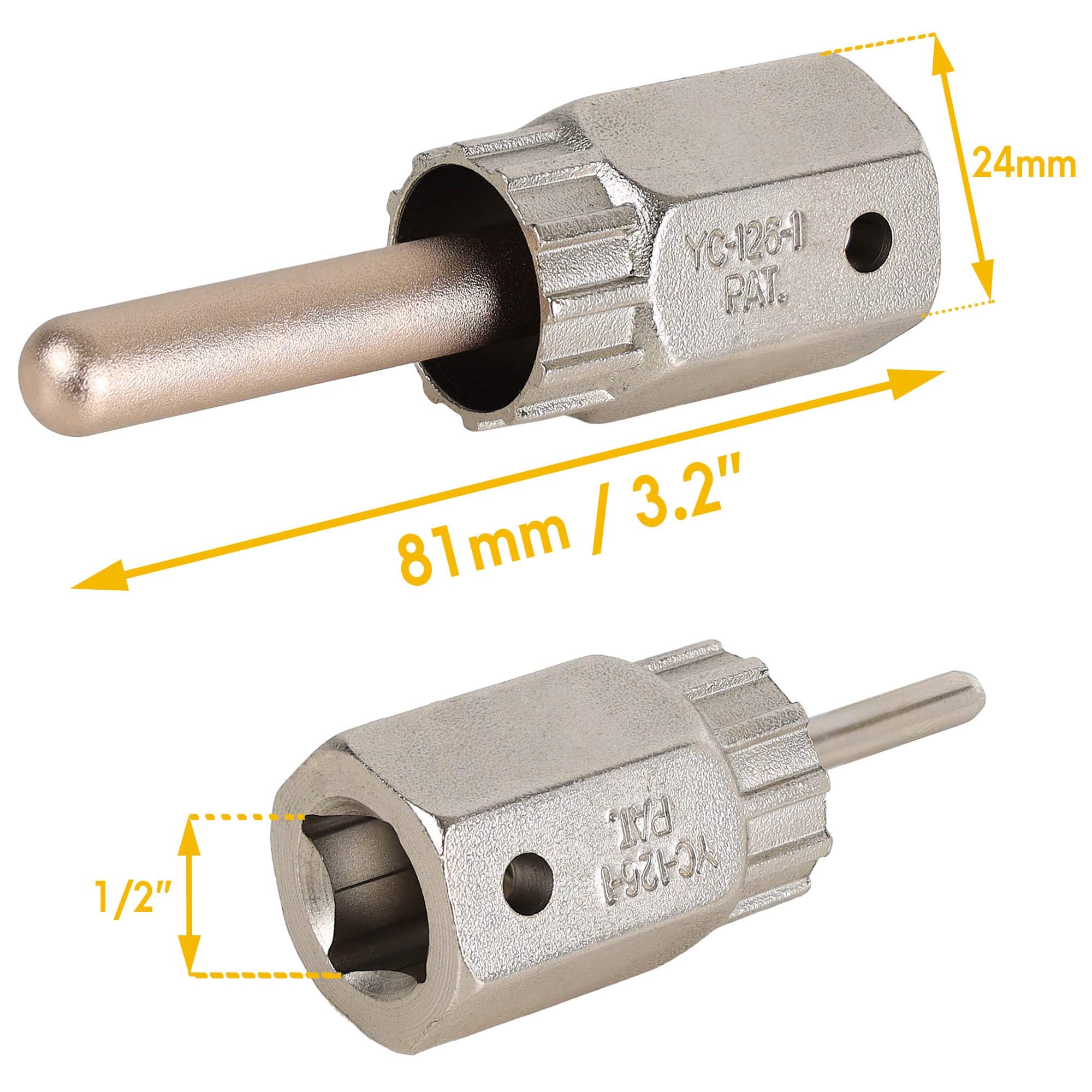 Bikehand Bike Bicycle 12-Notch Cassette Lockring Install Removal Tool For 10Mm Thru Axle - Compatible With Shimano Sram Sunrace