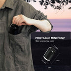 Origem Portable Air Pump, 5.2Kpa Mini Electric, Rechargeable Battery With Camping Light, Quick Inflate/Deflate For Pool Floats,