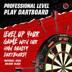 Ruthless Hot Shot Dart Board  Endurance Round Wire Sisal Dartboard Including 2 Sets Of Steel Tip Darts (Db073)