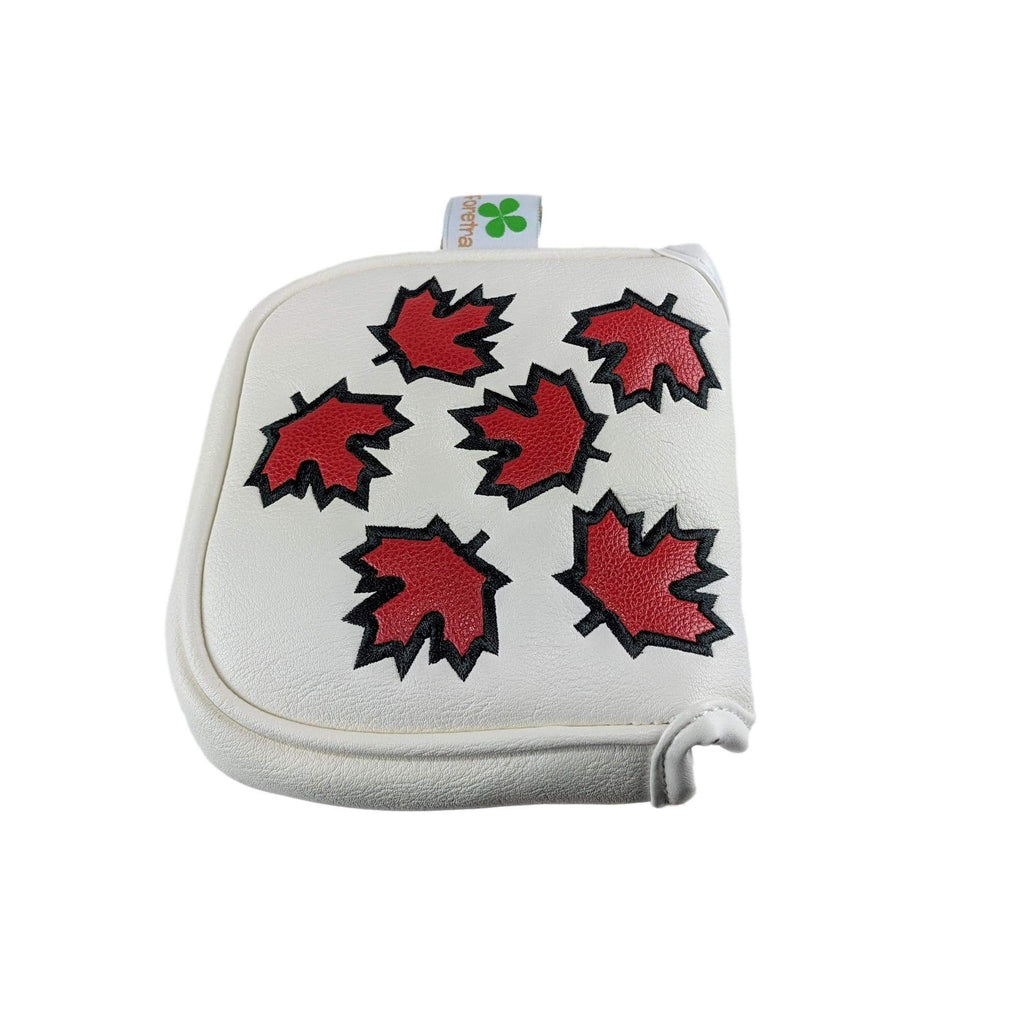 Foretra - Canada Maple Leaf - Golf Putter Headcover Quality Pu Leather Magnetic Closure For Square Mallet Style Putters Scotty C