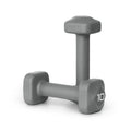 Tone Fitness 10 lb Neoprene Dumbbell Pair for Home Workouts - Non-Slip Design - Gray