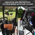 Finger Ten Golf Iron Head Covers Value 12 Piece Set, Synthetic Leather Deluxe Club Headcover, Universal Fit Main Iron Clubs (1 S