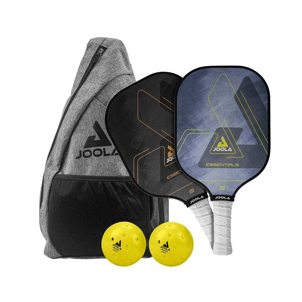 Joola Essentials Pickleball Paddles Set With Reinforced Fiberglass Surface And Honeycomb Polypropylene Core - Pickleball Set Inc