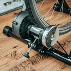 Alpcour Bike Trainer Stand For Indoor Riding - Portable Stainless Steel Indoor Trainer W/Magnetic Flywheel, Noise Reduction, 6 R