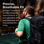 Osprey Talon 33L Mens Lightweight Hiking Backpack - Daypack for Travel & Camping, Green Canopy/Pine Leaf, Extended Fit