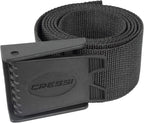 Cressi Nylon Weight Belt W/Plastic Buckle, Black