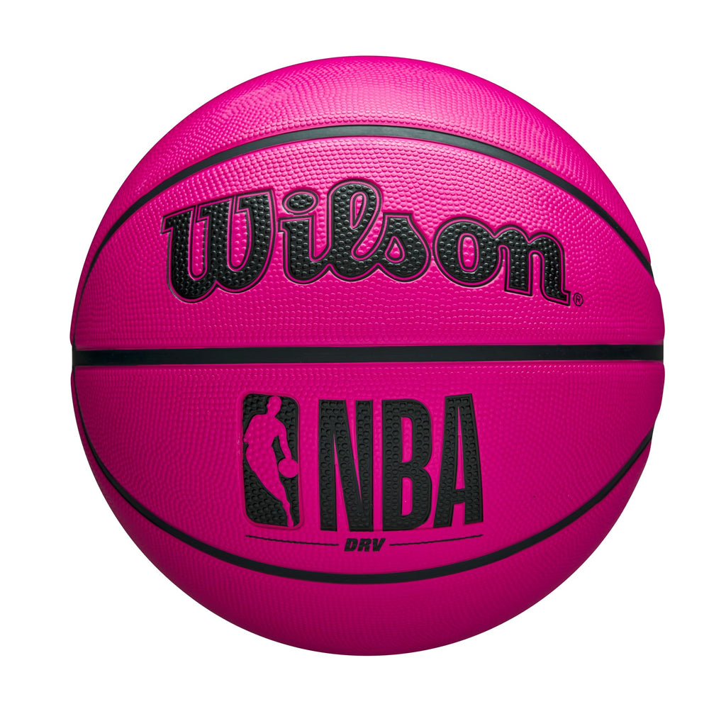 Wilson Nba Drv Outdoor Basketball With Pump - Pink, Size 7-29.5''