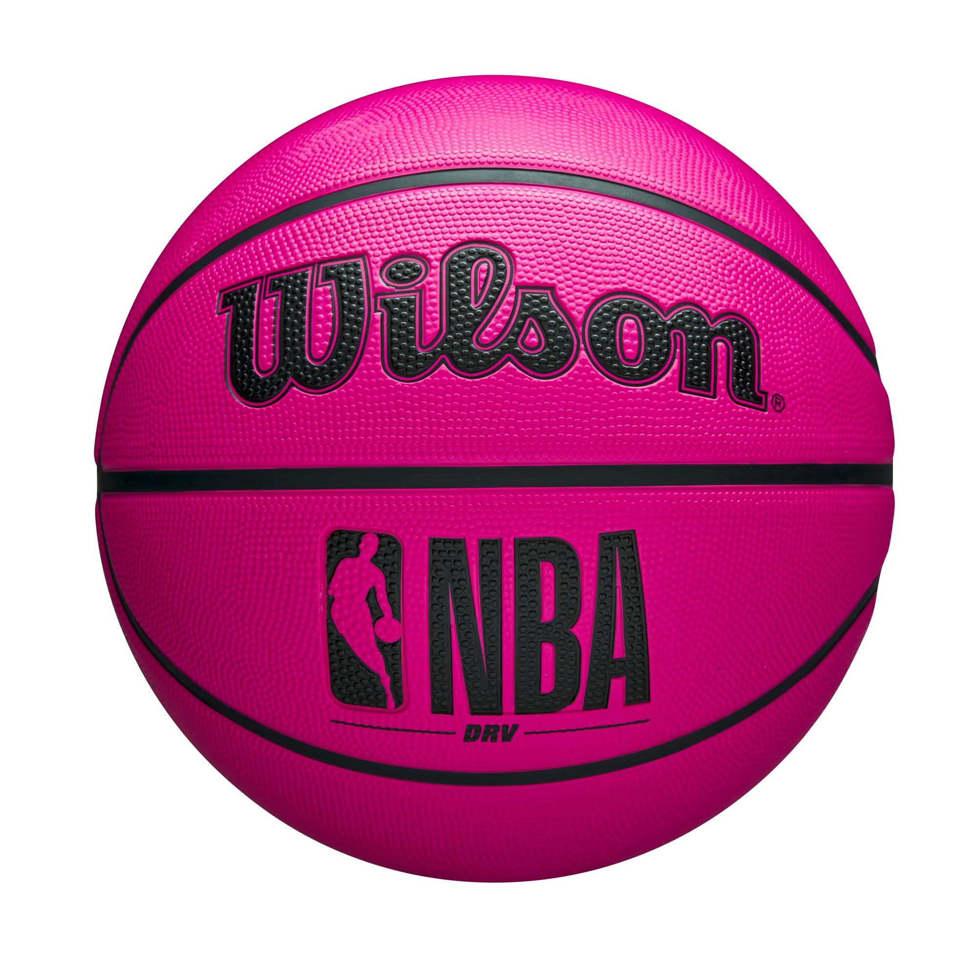 Wilson Nba Drv Outdoor Basketball With Pump - Pink, Size 7-29.5''