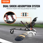 Vevor Hoverboard Seat Attachment, For 6.5 8 8.5 10 Hoverboards, Dual Shock Absorption System, Grips Control, Adjustable Length 2