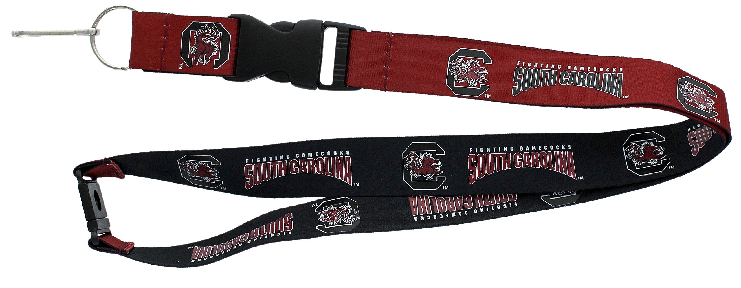 Aminco Ncaa South Carolina Fighting Gamecocks Reversible Lanyard, Team Colors (Ccp-Ln-162-08)