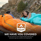 Teton Sports Celsius Regular Sleeping Bag; Great For Family Camping, Brown Poly Liner, Right Zip , 80 X 33-Inch