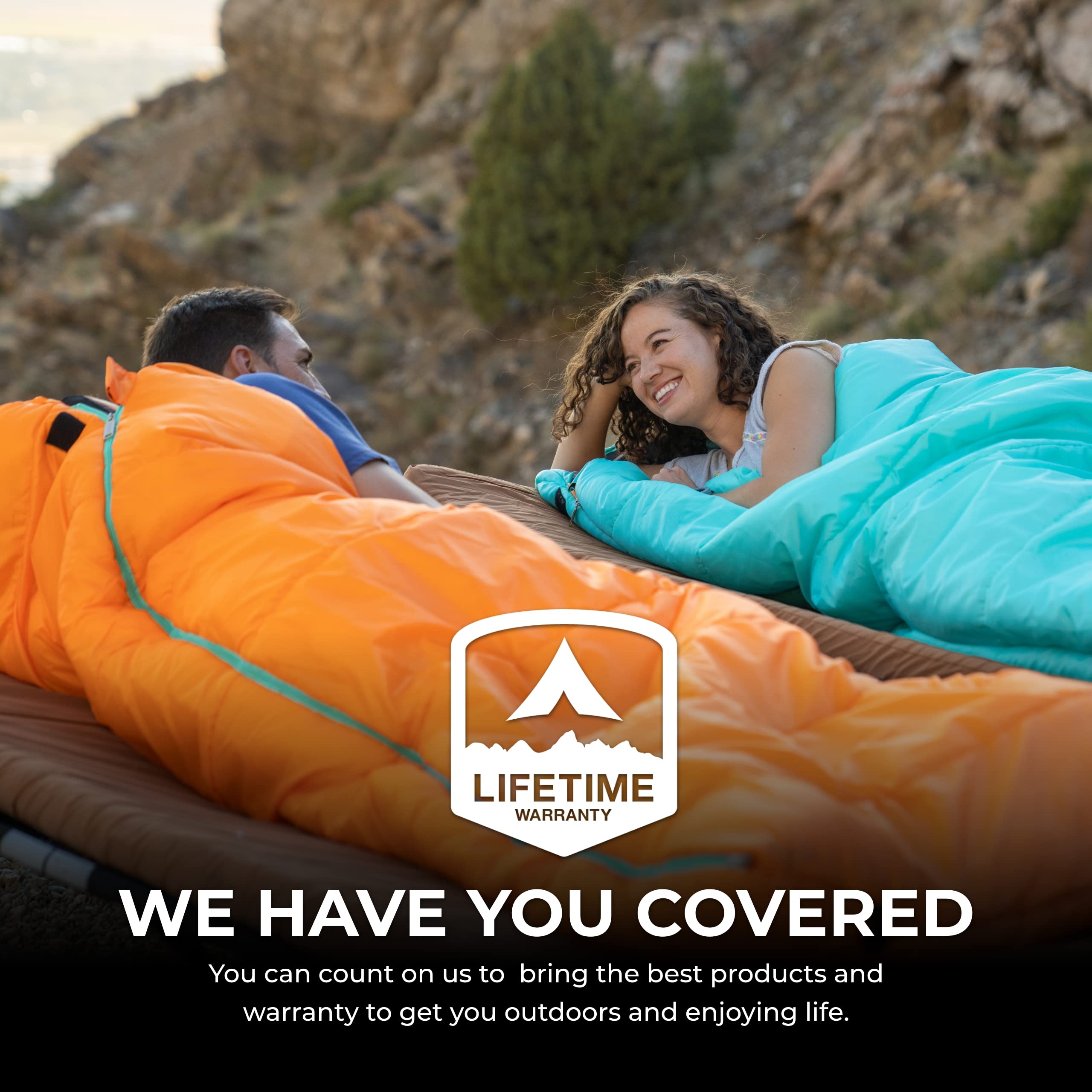 Teton Sports Celsius Regular Sleeping Bag; Great For Family Camping, Brown Poly Liner, Right Zip , 80 X 33-Inch