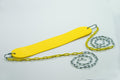 Standard Swingset Seat With Chains | Yellow | 150Lb Capacity | 58'' Zinc-Plated Chain W/Vinyl Coating | Easy Assembly, Easy Inst