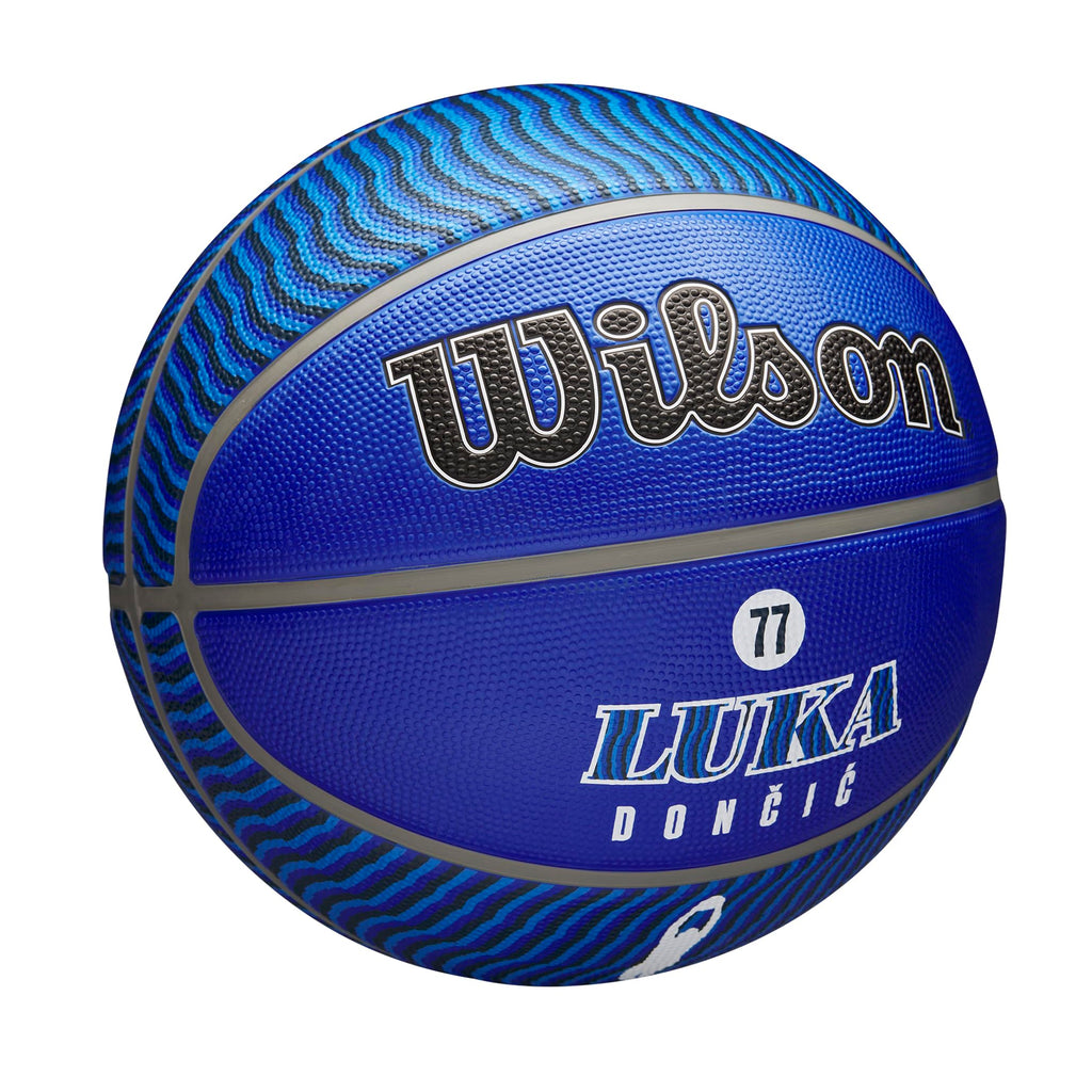 Wilson Nba Player Icon Outdoor Basketball - Luka Doncic, Size 7-29.5''