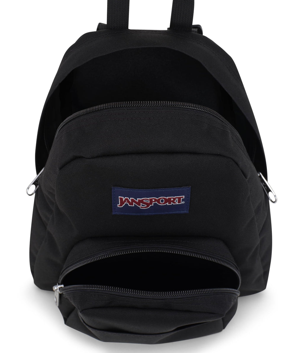 Jansport Half Pint Mini Backpack For Women, Men, Girls, Boys, Black, 10.2 L - Durable Mini Bag Purse With Adjustable Shoulder St