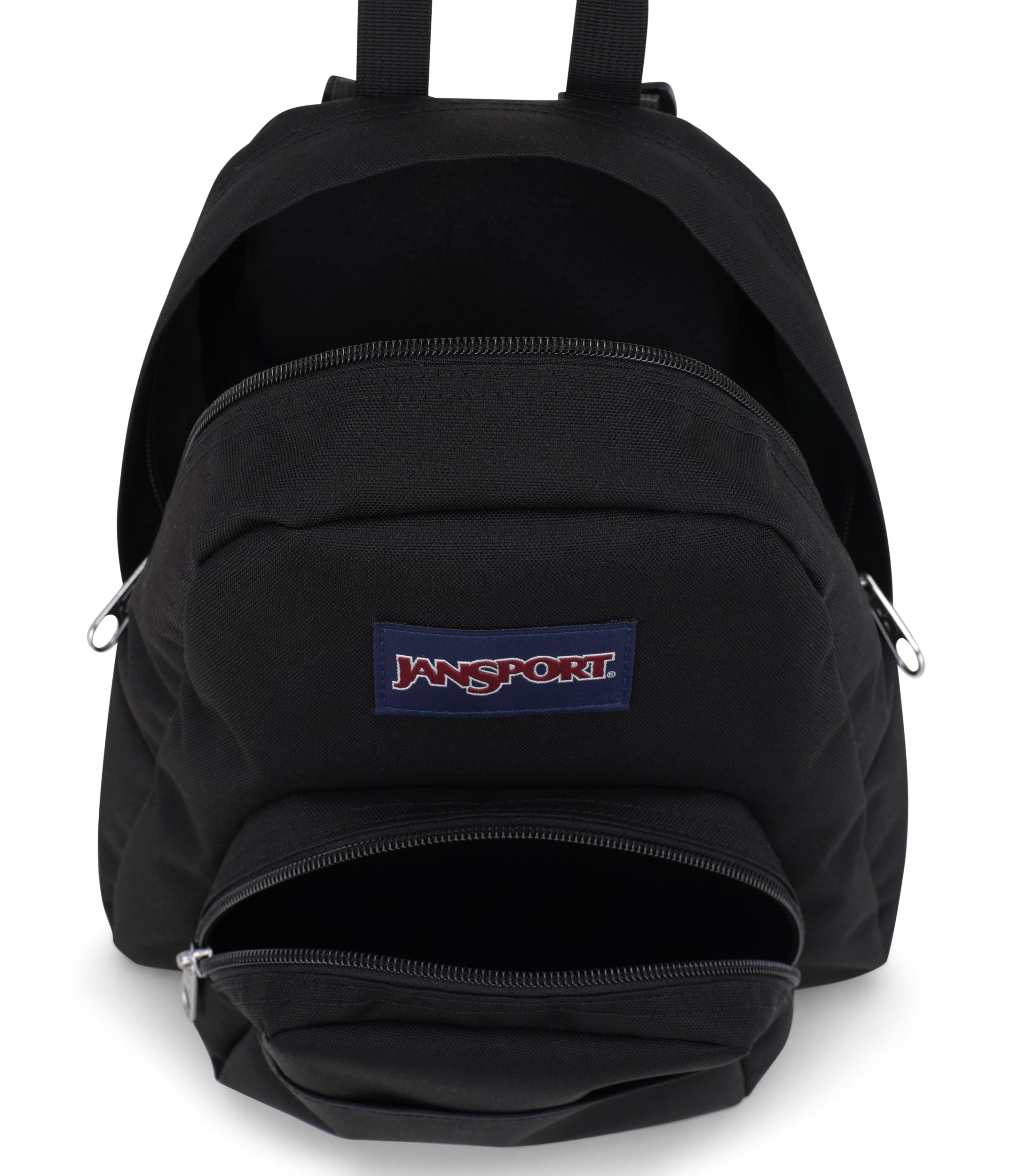 Jansport Half Pint Mini Backpack For Women, Men, Girls, Boys, Black, 10.2 L - Durable Mini Bag Purse With Adjustable Shoulder St