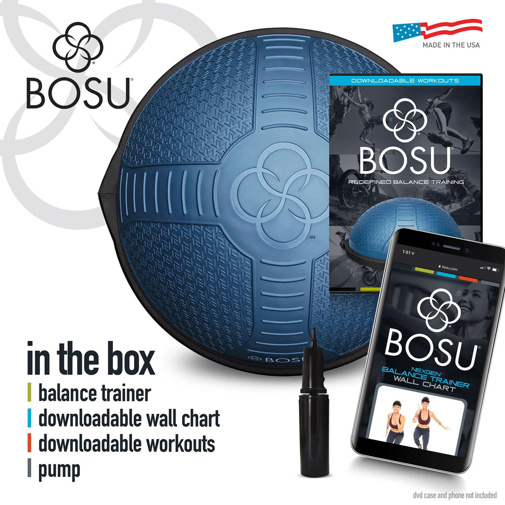 Bosu Half Ball Home Balance Exercise Trainer For Strength And Flexibility Workouts With Built To Last Burst Resistant Material A