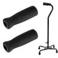 Timtin Foam Cane Handle Grip Replacement Offset Walking Hand Foam Handle For Bicycle Handlebars 4.53 X 0.98 X 0.98 Inch, Black(2