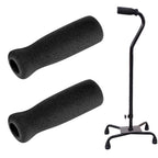Timtin Foam Cane Handle Grip Replacement Offset Walking Hand Foam Handle For Bicycle Handlebars 4.53 X 0.98 X 0.98 Inch, Black(2