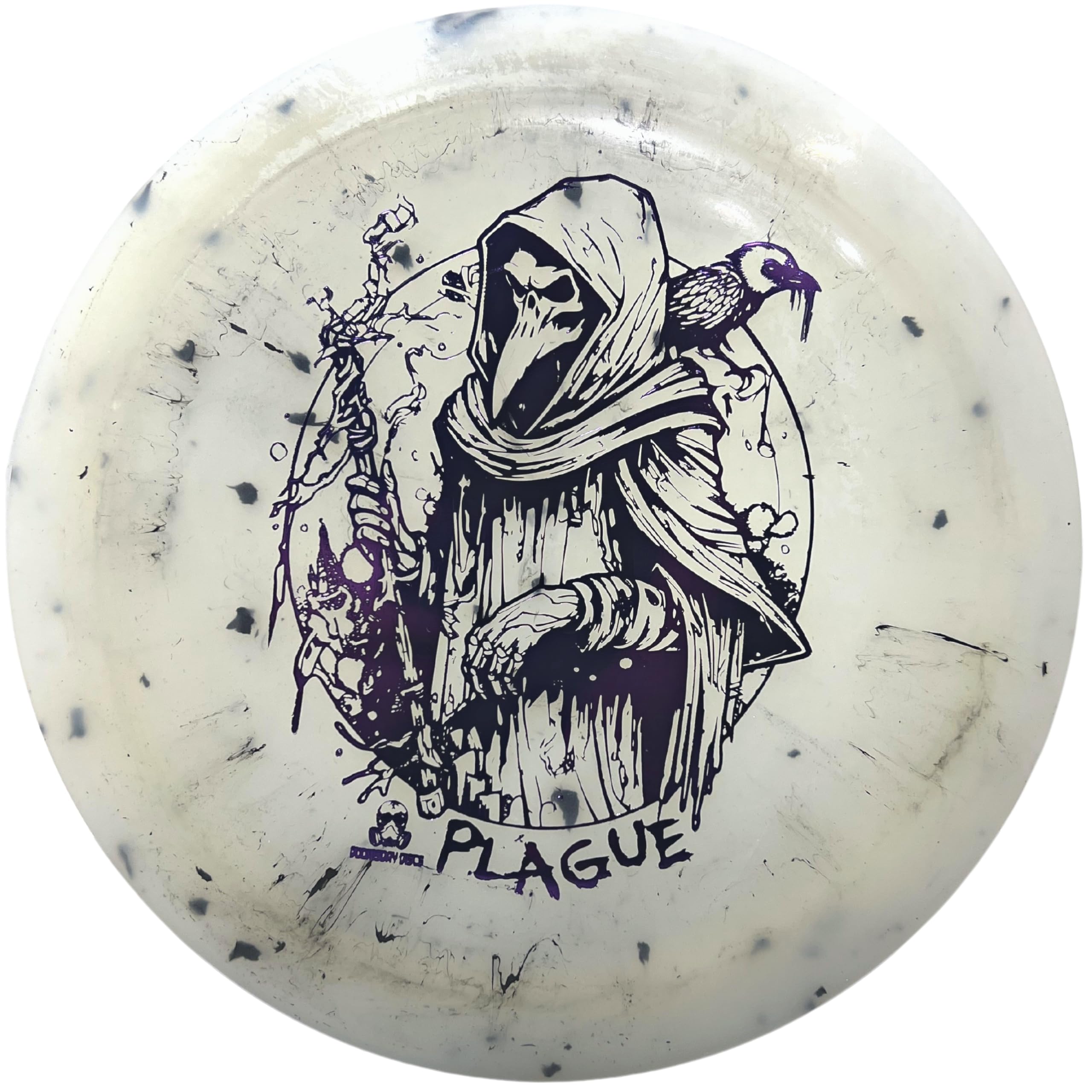 Doomsday Discs Plague Distance Driver  Advanced Disc Golf Driver  Glow In The Dark Plastic
