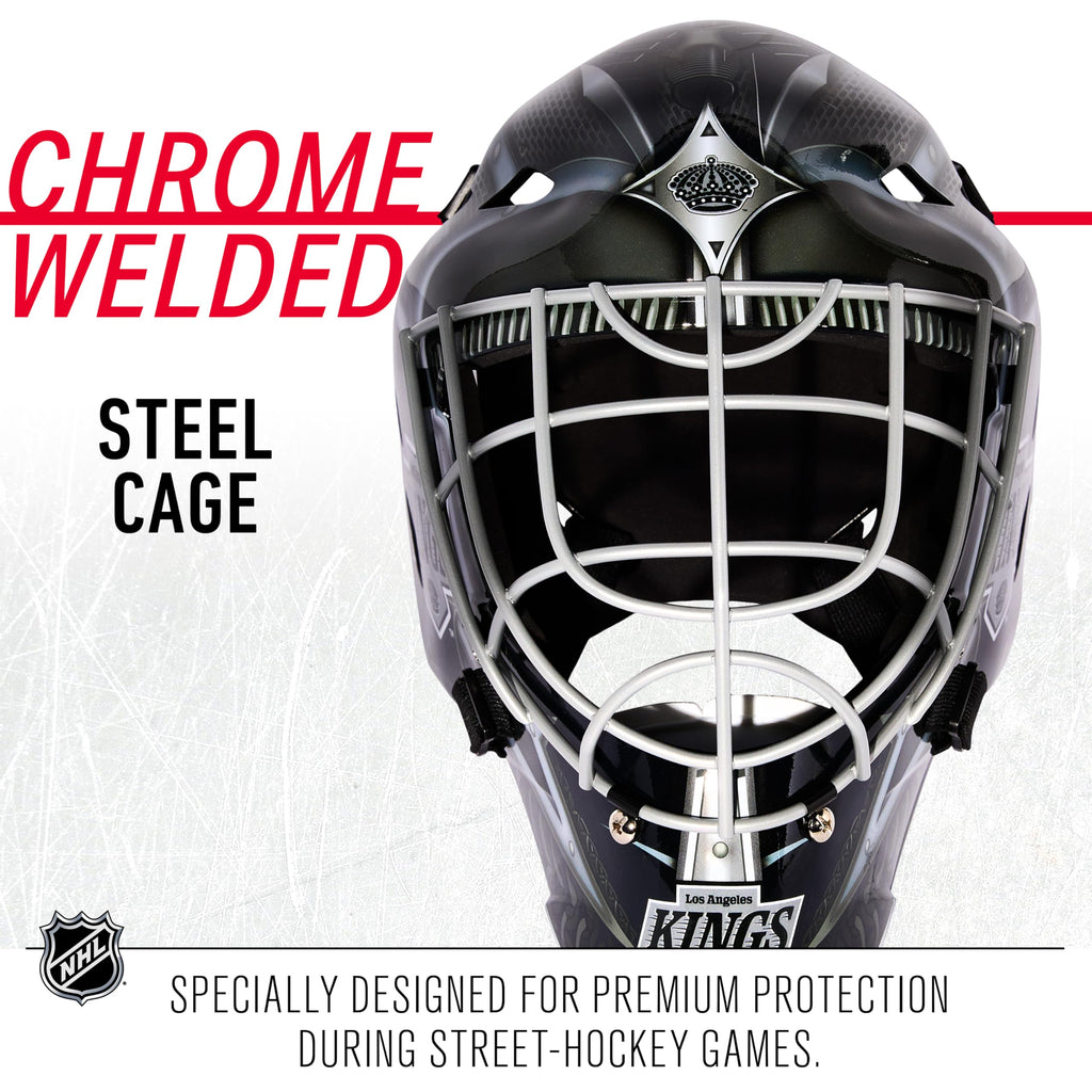 Franklin Sports La Kings Nhl Hockey Goalie Face Mask - Goalie Mask For Kids Street Hockey - Youth Nhl Team Masks For Kids
