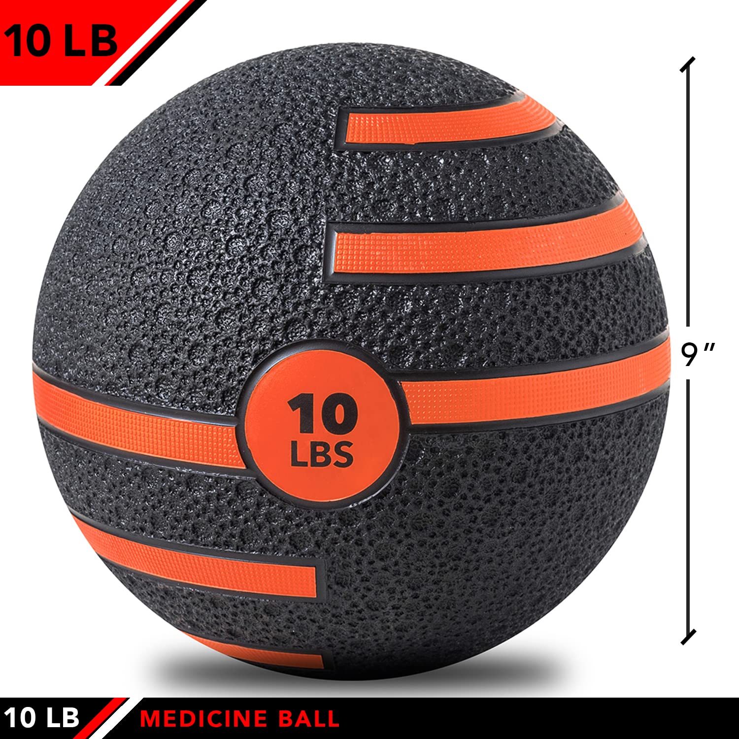 Jfit Medicine Exercise Ball With Dual Texture, 10 Lb