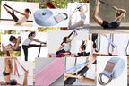 Volcano Cork Yoga Block&Yoga Strap-Natural Cork From Europe, 9''X6''X4'' Yoga Blocks Non-Slip&Anti-Tilt For Women| Men, Lightwei